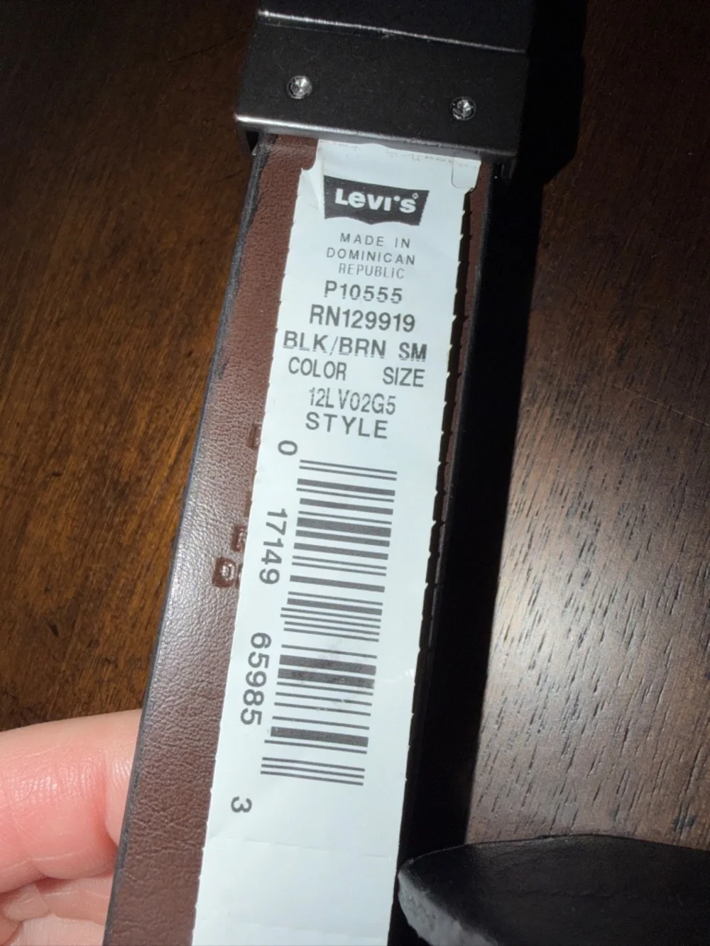 Levi’s Imitation Leather Reversible Black Brown Belt Youth Small 22-24 NWT